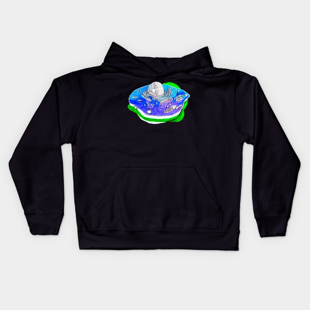 Animal Cell Kids Hoodie by RaLiz